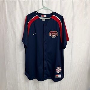 Nike Washington Nationals Genuine Merchandise Button Baseball Jersey Men's XL